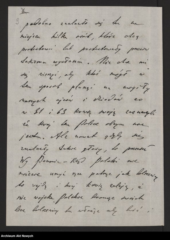 image.from.unit.number "Litwa, Suwalskie, Białostockie, Białoruś. Sytuacja tych ziem przed wycofaniem się okupantów niemieckich i wkroczeniem wojsk bolszewickich, po zajęciu przez armię rosyjską oraz po usunięciu jej z Wilna przez wojsko polskie. Rezolucje, memoriały, wyrazy czci, szacunku, podziękowania wraz z prośbami."