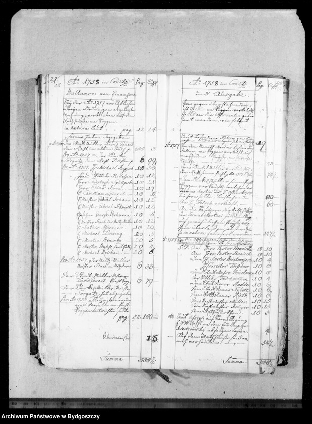 image.from.unit.number "Berechungsbuch von der Einnahme und Ausgabe des in der Stadt Conitz fälligen Korns"