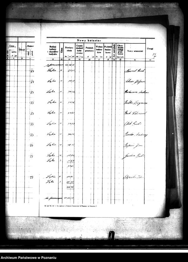 Obraz 11 z jednostki "Ostateczny plan dzielczy i nowy kataster majątku Trzcinica powiatu kępińskiego parcelacja prywatna"