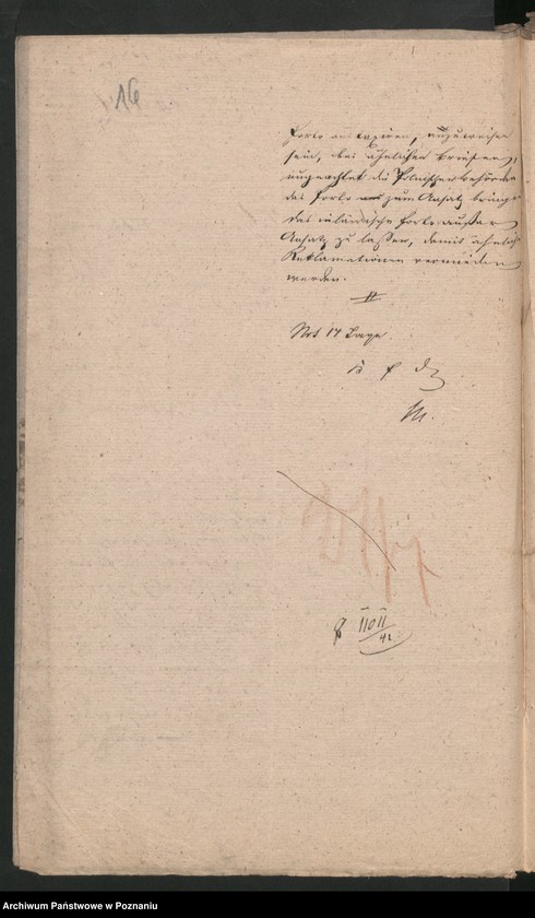 Obraz 20 z jednostki "A. betr. den Gymnasiasten Wladislaus von Biernacki"