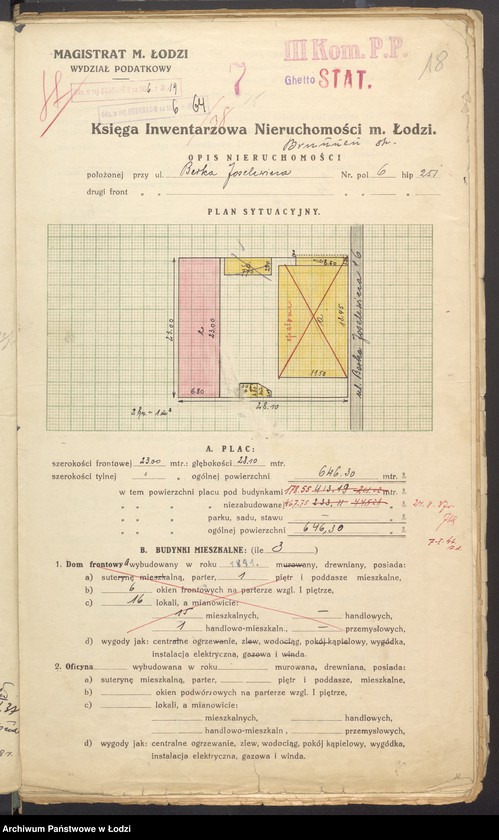 image.from.unit.number "Księga inwentarzowa nieruchomości m. Łodzi ul. Joselewicza"