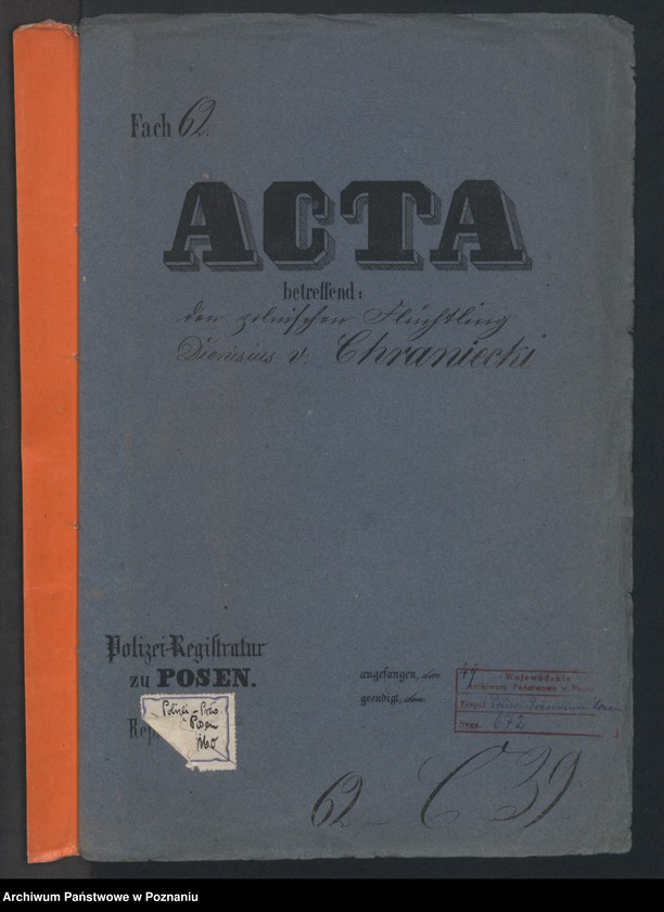 Obraz 2 z jednostki "A. betr. Dionisius von Chramiecki aus Lubicz"