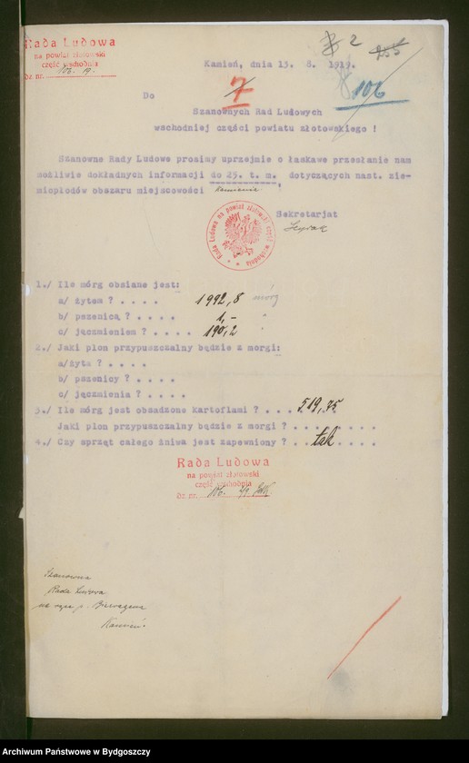 image.from.unit.number "[Rada Ludowa na powiat złotowski - część wschodnia, korespondencja z radami miejscowymi i obwodami]"