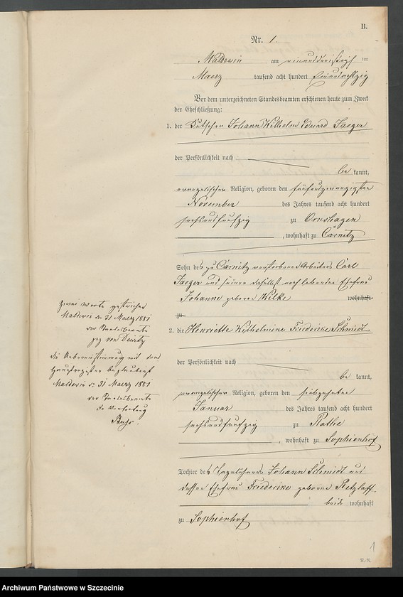 Obraz 6 z jednostki "Heiraths-Register (Neben-Register)"