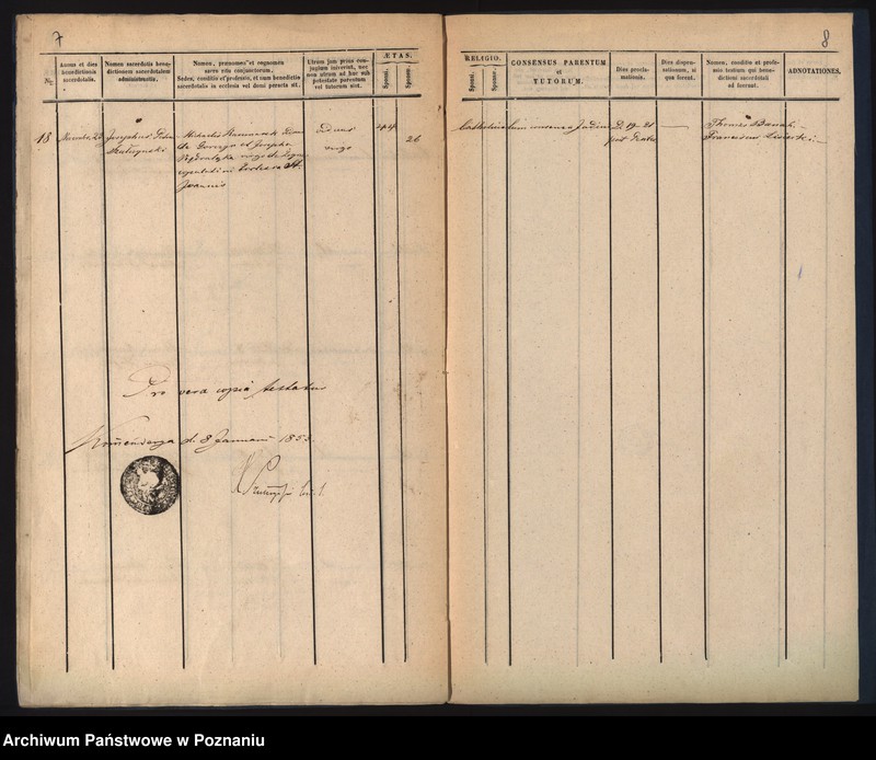 Obraz 7 z jednostki "Księga małżeństw"