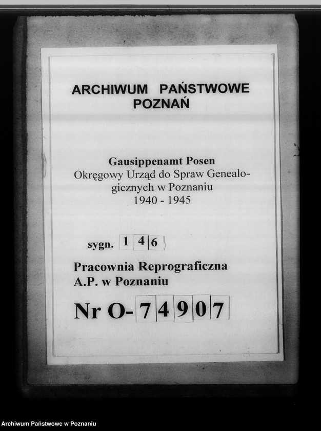 Obraz 1 z jednostki "[Korespondencja w sprawach organizacyjnych, sprawozdanie z działalności], Kreissippenamt Schroda [Środa]"