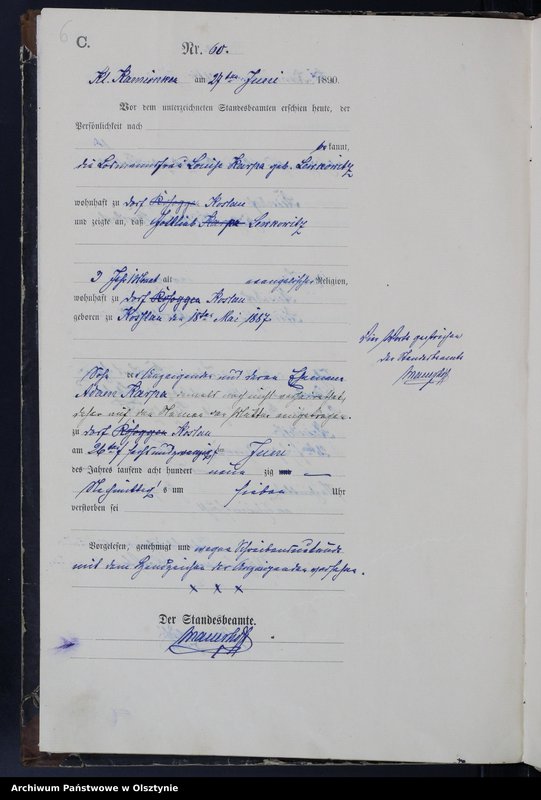 image.from.unit.number "Sterbe-Haupt-Register Nr 55 - 116 /część księgi/"