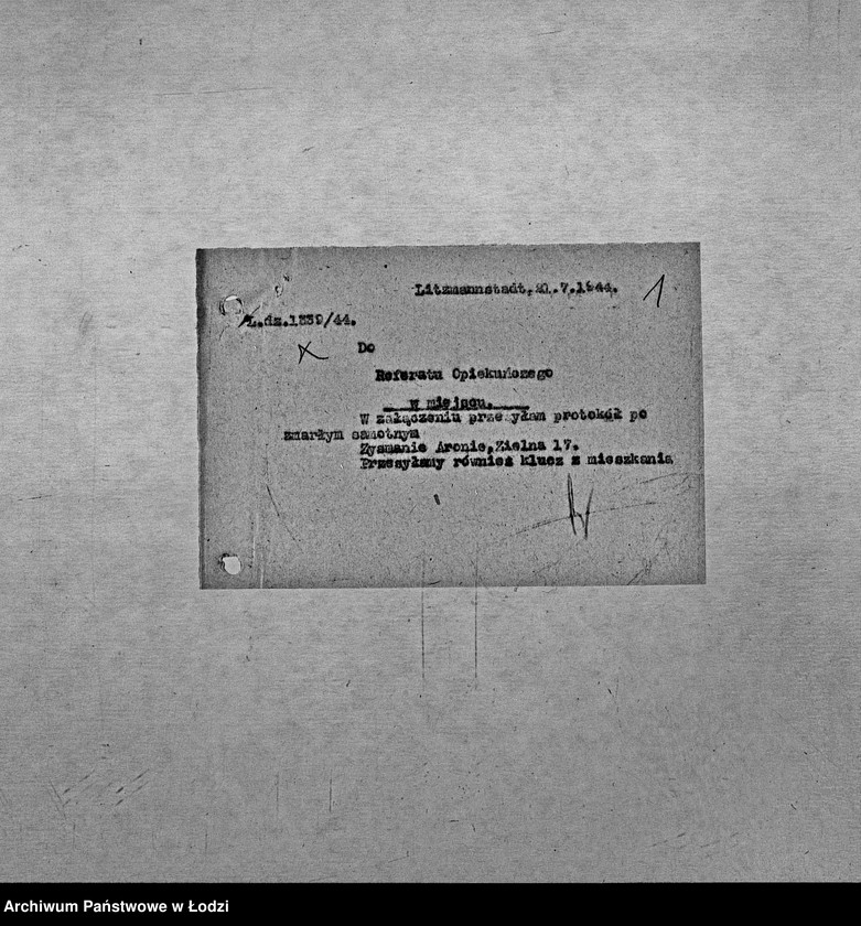 Obraz 4 z jednostki "[Korespondencja z Referatem Opiekuńczym, głównie w sprawach spadków po zmarłych]"