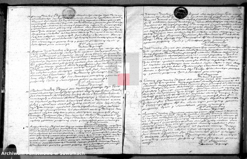 image.from.unit.number "Duplikat z oryginału aktów miejscowych wigierskich urodzonych, zaślubionych y umarłych wieku 1846"