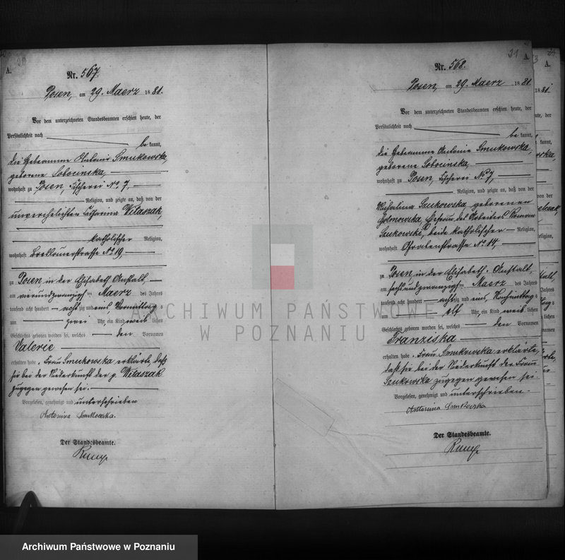 Obraz 12 z jednostki "Księga urodzeń t. II"