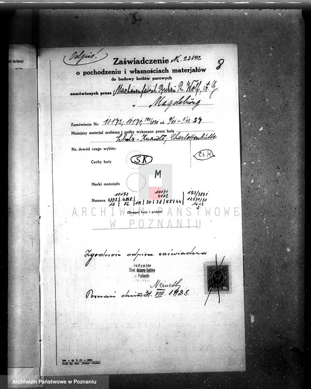 image.from.unit.number "Tartak parowy W. Fuhrmanna w Krotoszynie nr woj. kotła"