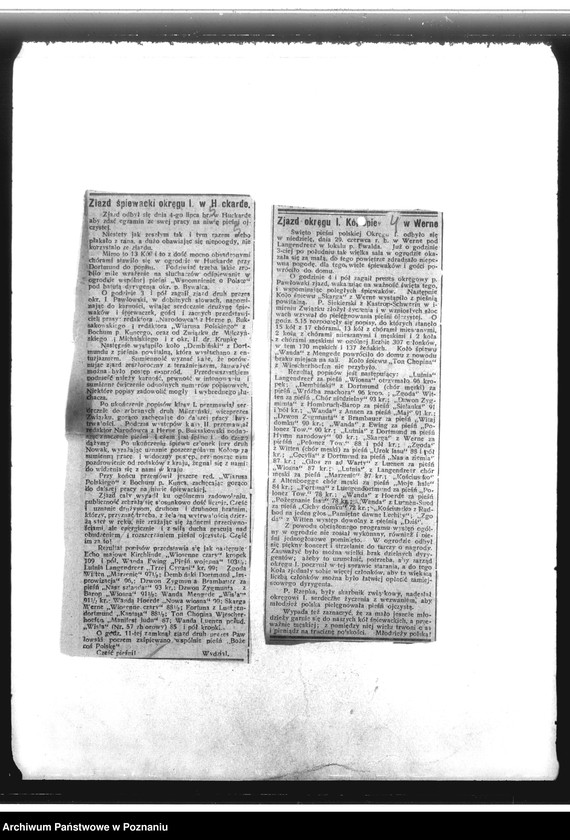 Obraz 8 z jednostki "Spisy kół i zarządów. Czasopisma "Naród"- kilka numerów. Sprawy organizacyjne i finansowe "Wiarus Polski""