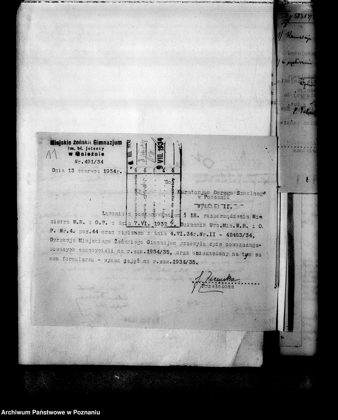 Obraz 14 z jednostki "Miejskie Gimnazjum Żeńskie imienia Błogosławionej Jolanty- Gniezno"