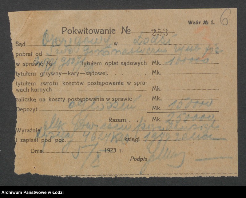 Obraz 8 z jednostki "Towarzystwo Gimnastyczne w Zgierzu- R.Ekkert- prowadzenie piwiarni"