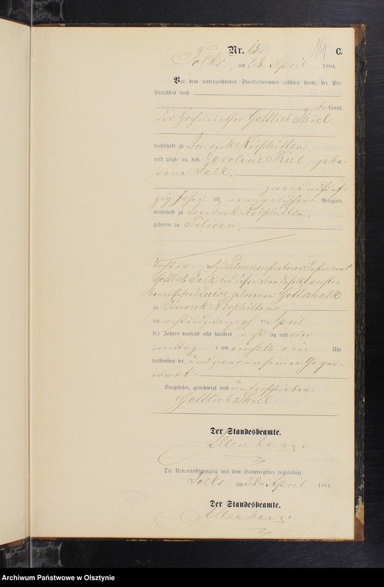 image.from.unit.number "Sterbe-Neben-Register Nr 1 - 22"