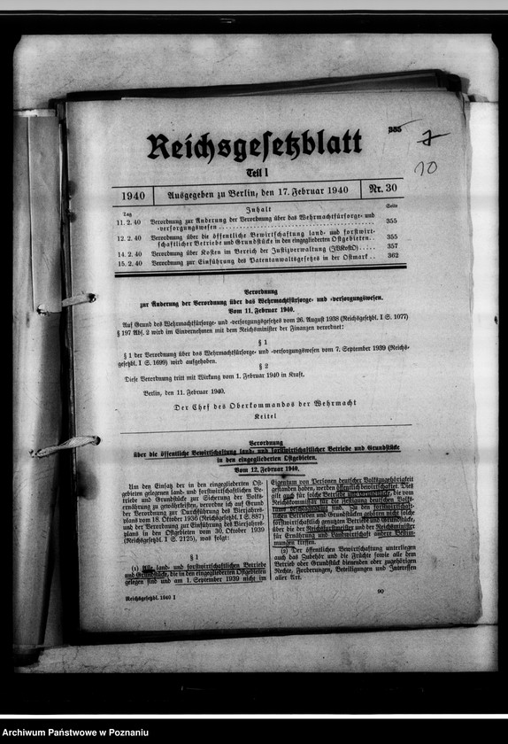 Obraz 14 z jednostki "Beschlagnahme und Einziehung reichsfeindlichen Vermögen."