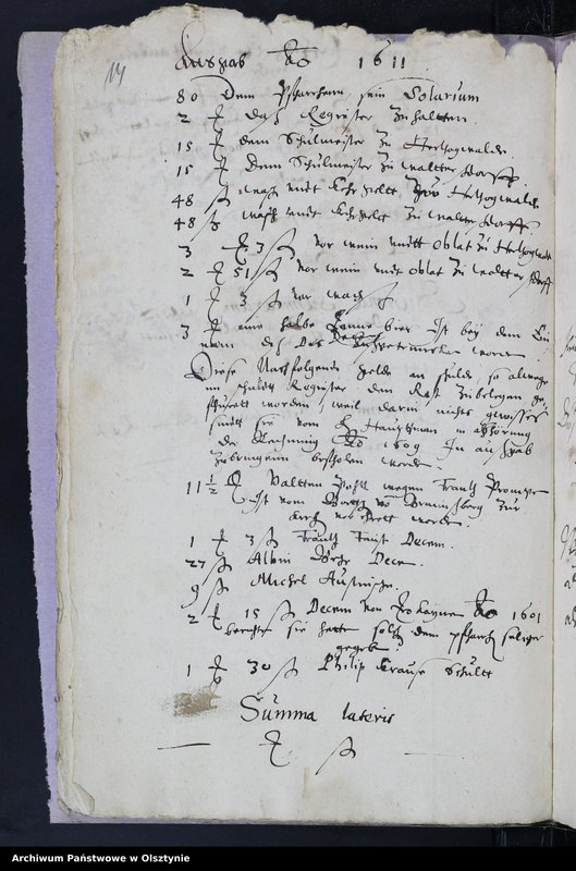 image.from.unit.number "Kirchen Rechnung des Kirchspiels Herzogswalde"