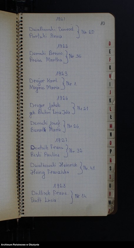 image.from.unit.number "Alphabetisches Namenverzeichnis zum Heiratsbuch"