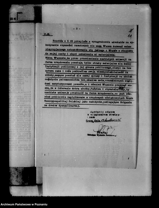 Obraz 15 z jednostki "/Ochrona prawna urzędników/ obraza urzędów i urzędników"