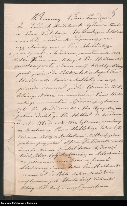 Obraz 10 z jednostki "A. betr. die Familie von Stablewski"