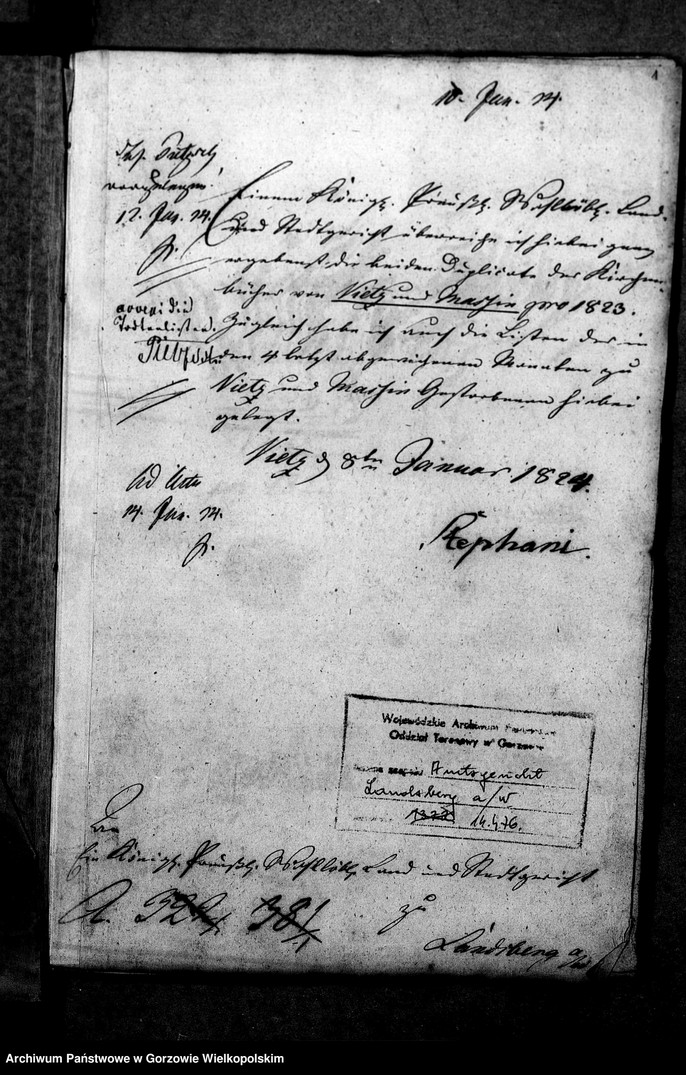 image.from.unit.number "Duplikate der Kirchenbücher von Vietz: Vietz (Witnica), Massin (Mosina)"