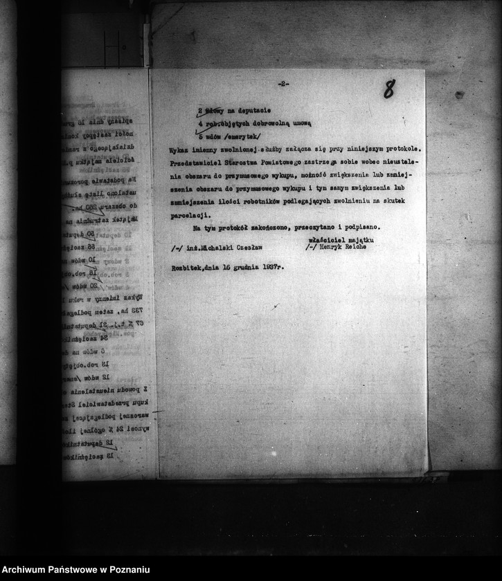 Obraz 12 z jednostki "Odprawy z art. 44 ustawy o wykonaniu reformy rolnej dla byłej służby folwarcznej z przymusowego wykupu części majątku Prusim-Rozbitek powiatu międzychodzkiego"