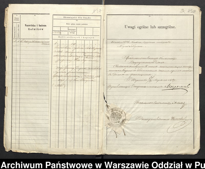 image.from.unit.number "O urządzaniu chłopów byłej rządowej wsi Krzeczkowo, Bieńki-Nowe, gm. Dmochy-Glinki, wchodzącej w skład prywatnej własności tejże nazwy podlegającej ziemianinowi Feliksowi Szepietewskiemu"
