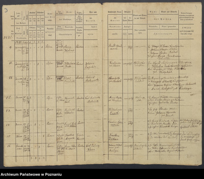 Obraz 4 z jednostki "Duplikat des Taufregisters"