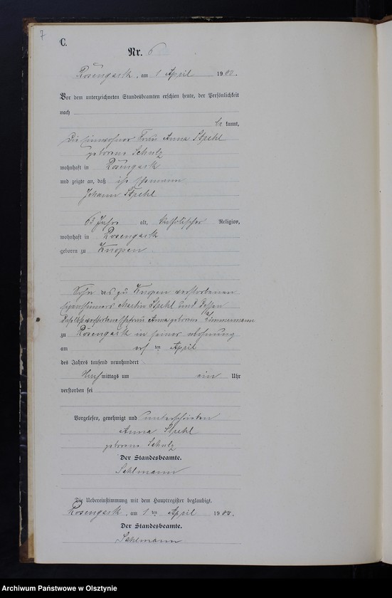 image.from.unit.number "Sterbe-Neben-Register Nr 1 - 43"