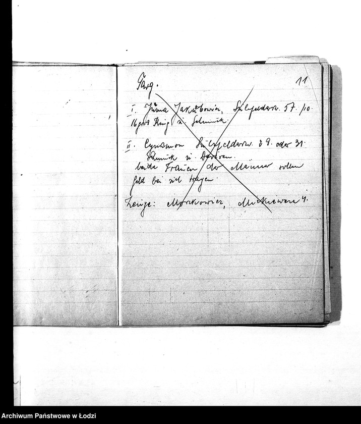 Obraz 14 z jednostki "Verstecktes Judengut [Nazwiska i adresy Żydów ukrywających dewizy, kosztowności, futra i inne]"