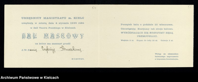 Obraz 2 z kolekcji "Zaproszenia na różne uroczystości w Kielcach111"