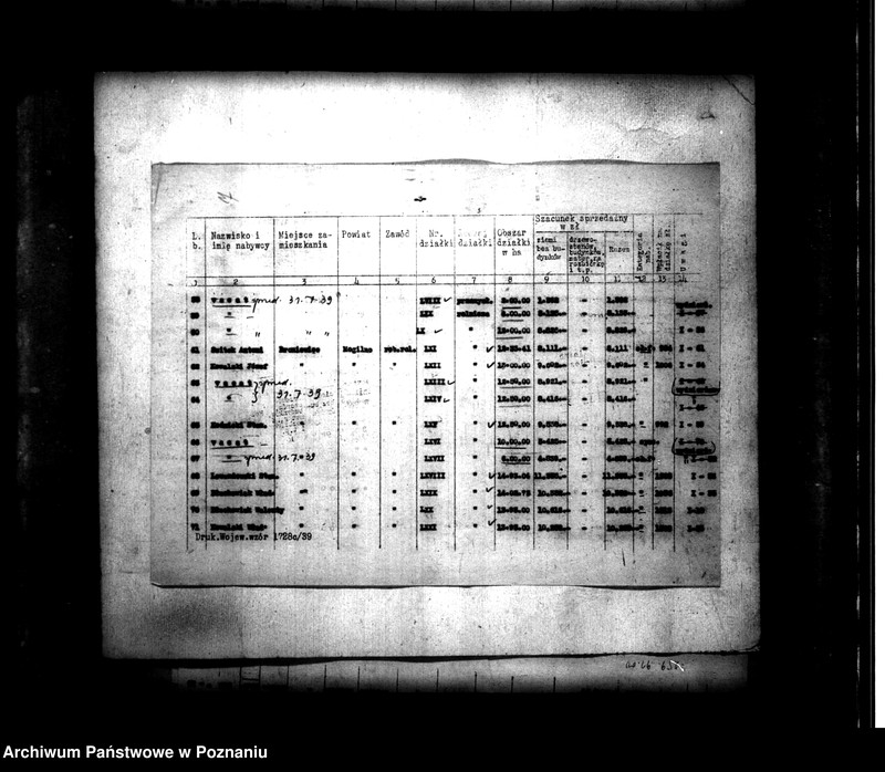 Obraz 11 z jednostki "Przymusowy wykup na cele reformy rolnej majątku Broniewice"