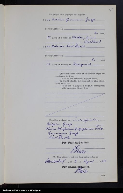 image.from.unit.number "Heiraths-Neben-Register Nr 1 - 11 [ Księga małżeństw - wtóropis ]"