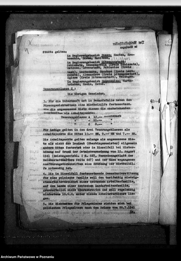 Obraz 9 z jednostki "Unterstützung an Stelle von Sozialversicherung für Polen. Erlass des Reichsarbeitsministeriums vom 26. 8. 1942 "Polenstatut"."