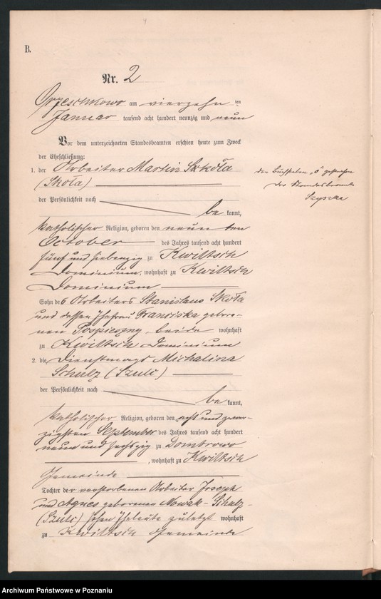 Obraz 6 z jednostki "Księga małżeństw"