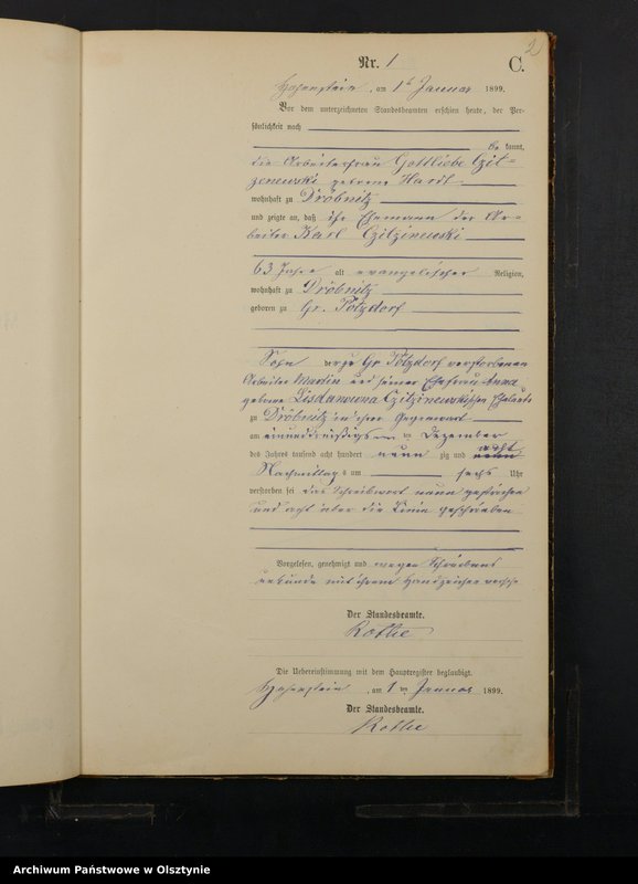 image.from.unit.number "Sterbe-Neben-Register Nr 1 - 77"