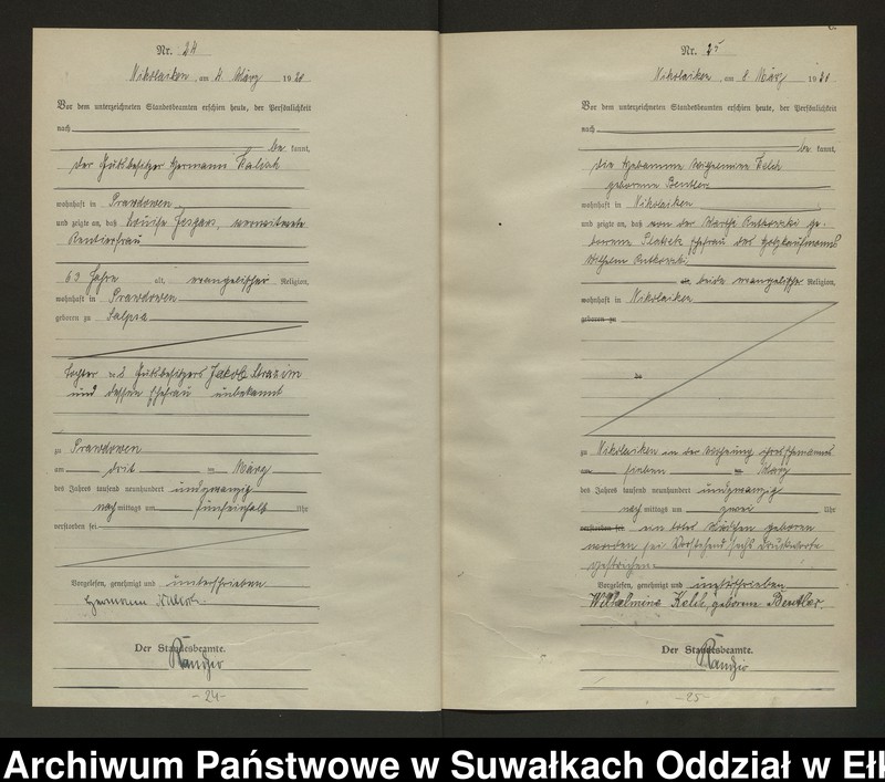 image.from.unit.number "Sterbe=Haupt=Register des Königlichen Preussischen Standes-Amtes Nikolaiken Kreis Sensburg"