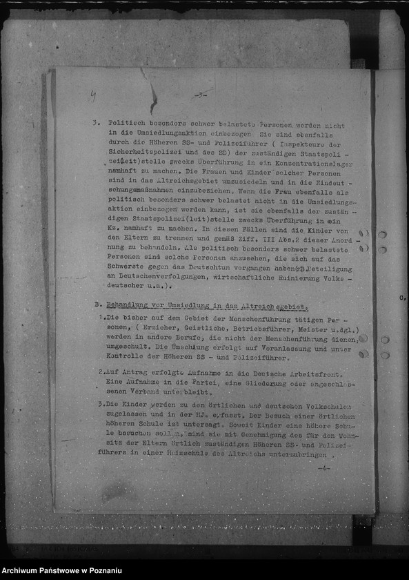 Obraz 9 z jednostki "Behandlung der angehörigen der Abteilung III und IV."