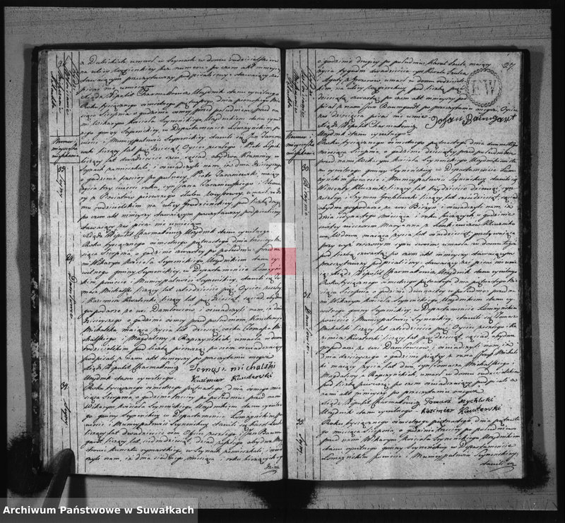 image.from.unit.number "Akta stanu cywilnego zeszłych w gminie seyneńskiey od 1-go stycznia 1815 roku."