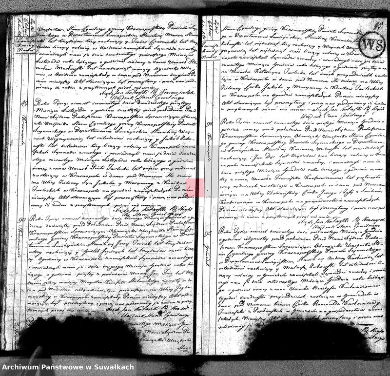 image.from.unit.number "Akta Cywilne Umarłych Gminy Krasnopolskiey. Od Roku 1812 1-go Stycznia. Sporządzone."