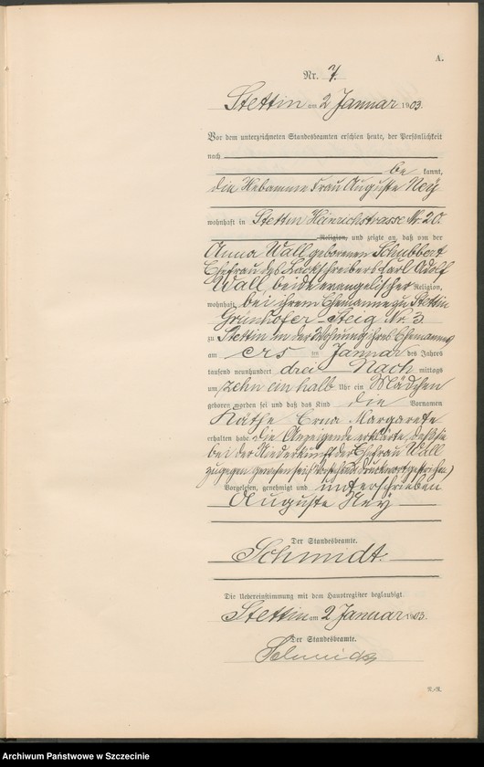 image.from.unit.number "Geburts-Register (Neben-Register) Band I"