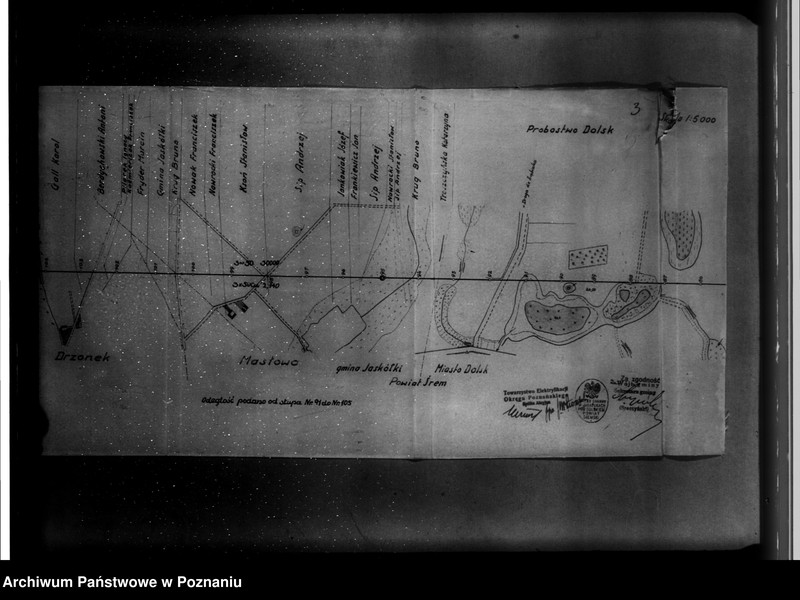 Obraz 10 z jednostki "Towarzystwo Elektryfikacji Okręgu Poznańskiego Spółka Akcyjna W Poznaniu plany sytuacyjne wsi i miast w związku z projektowaną elektryfikacją"