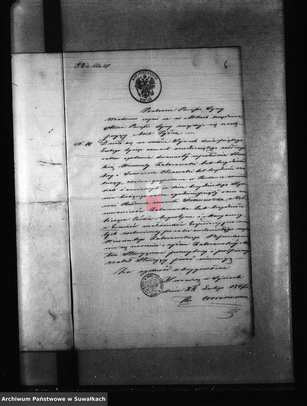 image.from.unit.number "Dowody do Aktów Małżeństwa Parafii Kaletnik Roku 1867"