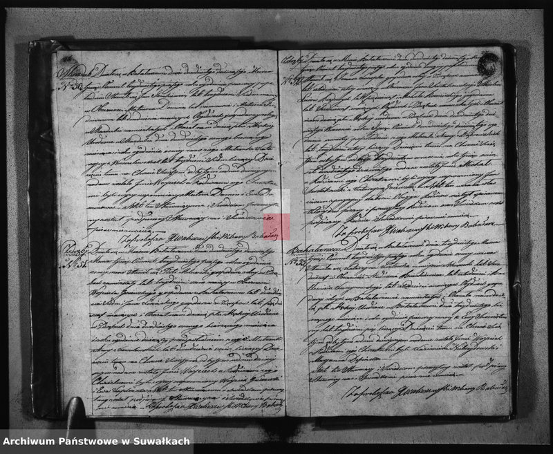 Obraz 16 z jednostki "Księga Duplikat Urodzonych Zaślubionych Zmarłych z Roku 1835 Parafij Bakałarzewskiey Przeznaczona do Archiwum Hipotecznego Powiatu Dąbrowskiego"