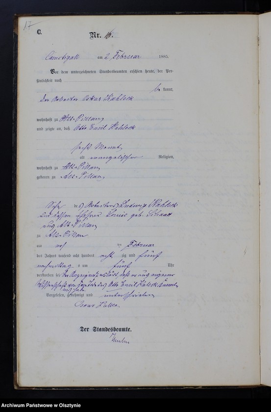 image.from.unit.number "Sterbe-Haupt-Register Nr 1 - 106"