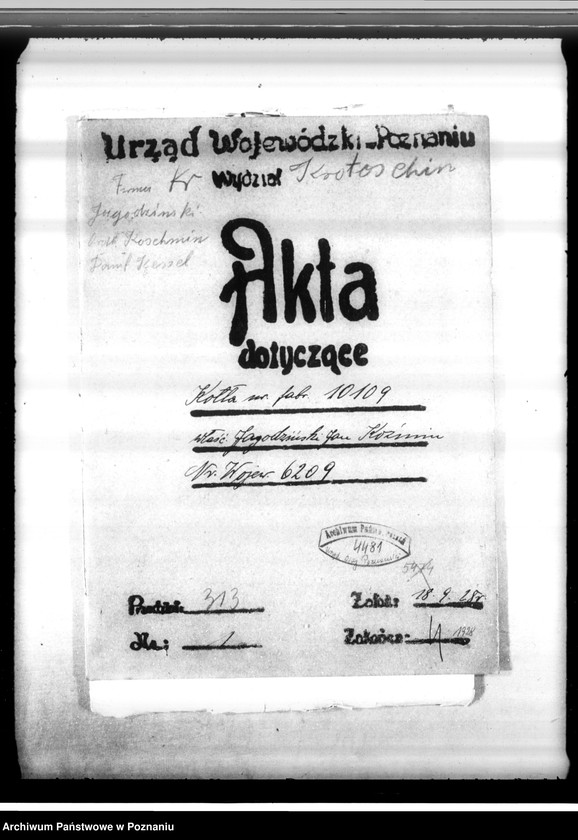 Obraz 4 z jednostki "Młyn J. Jagodzińskiego w Koźminie, pow. krotoszyński nr woj. 6209"