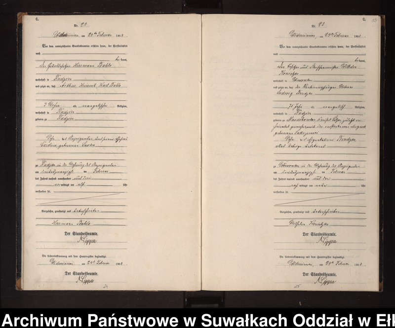 image.from.unit.number "Sterbe-Neben-Register des Preussischen Standes-Amtes Widminnen Kreis Loetzen"