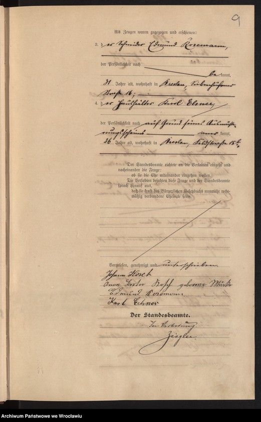 image.from.unit.number "Heiraths-Haupt-Register Breslau I 1910 Band 6"