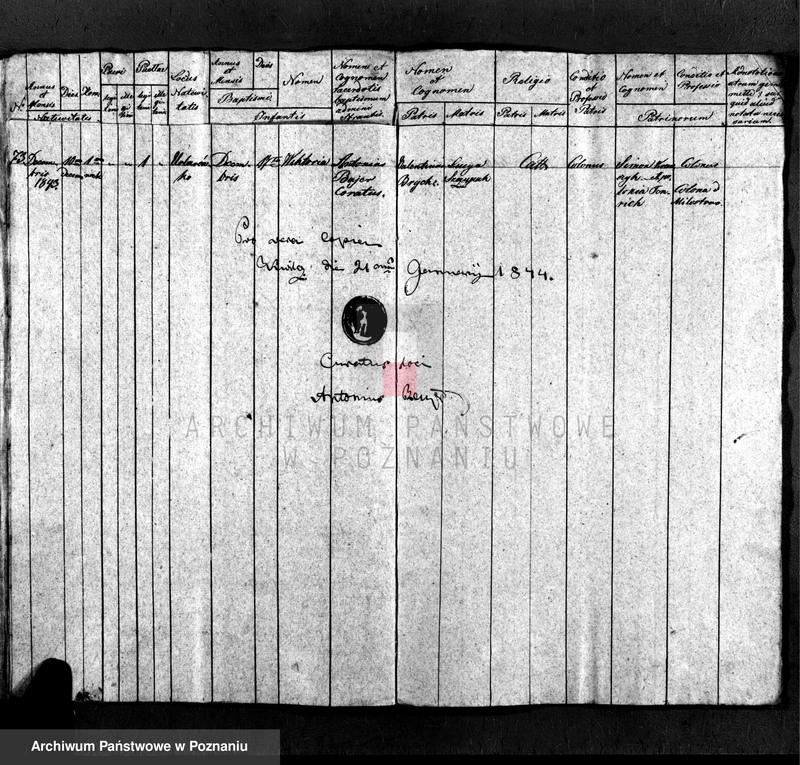 Obraz 10 z jednostki "Libri tres baptisatorum, copulatorum et mortuorum"