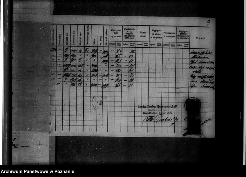 Obraz 13 z jednostki "Tartak R. Nitschego w Boruji Starej powiat wolsztyński nr woj. 6050 pop. własność Landwirtschaftliche Zentral-Genossenschaft Międzychód"